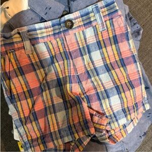 Plaid Kids Shorts